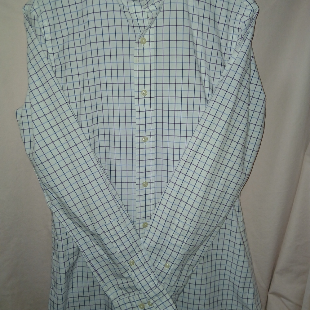 Polo by Ralph Lauren Navy and White Plaid Shirt
